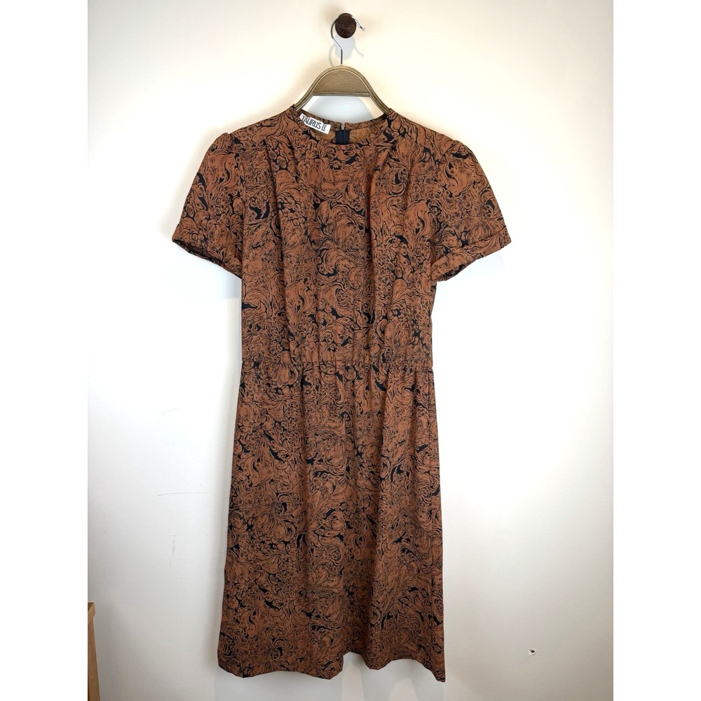 Women's Taurus II Autumn Terracotta Dress Size 10 Harvest Earthy Boho Whimsigoth